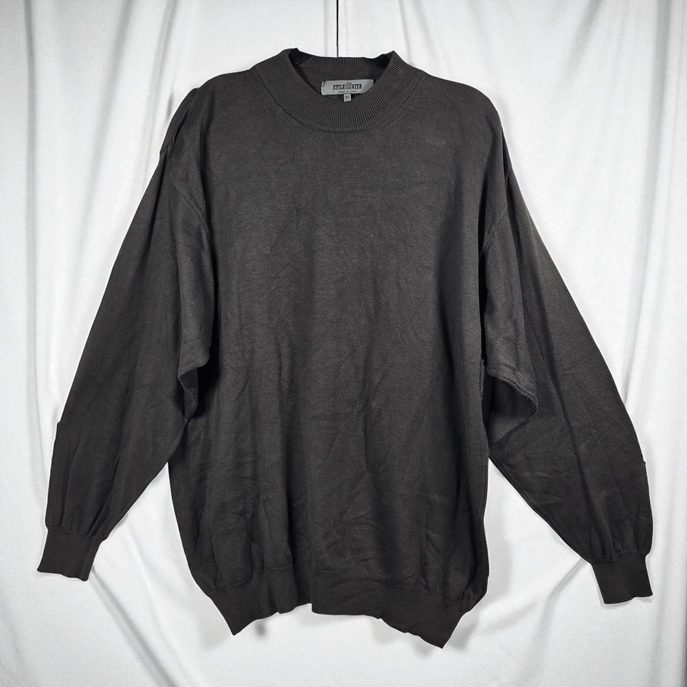 Stile Divita Made In Italy Knit Sweater Mens XL Pullover‎ Long Sleeve Italy Made